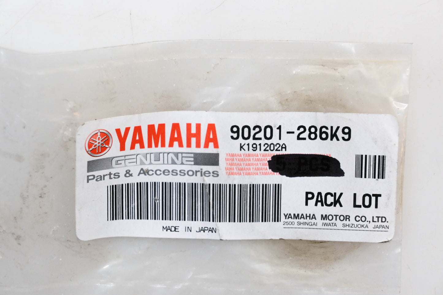 New OEM Yamaha 90201-286K9-00 Plate Washer NOS