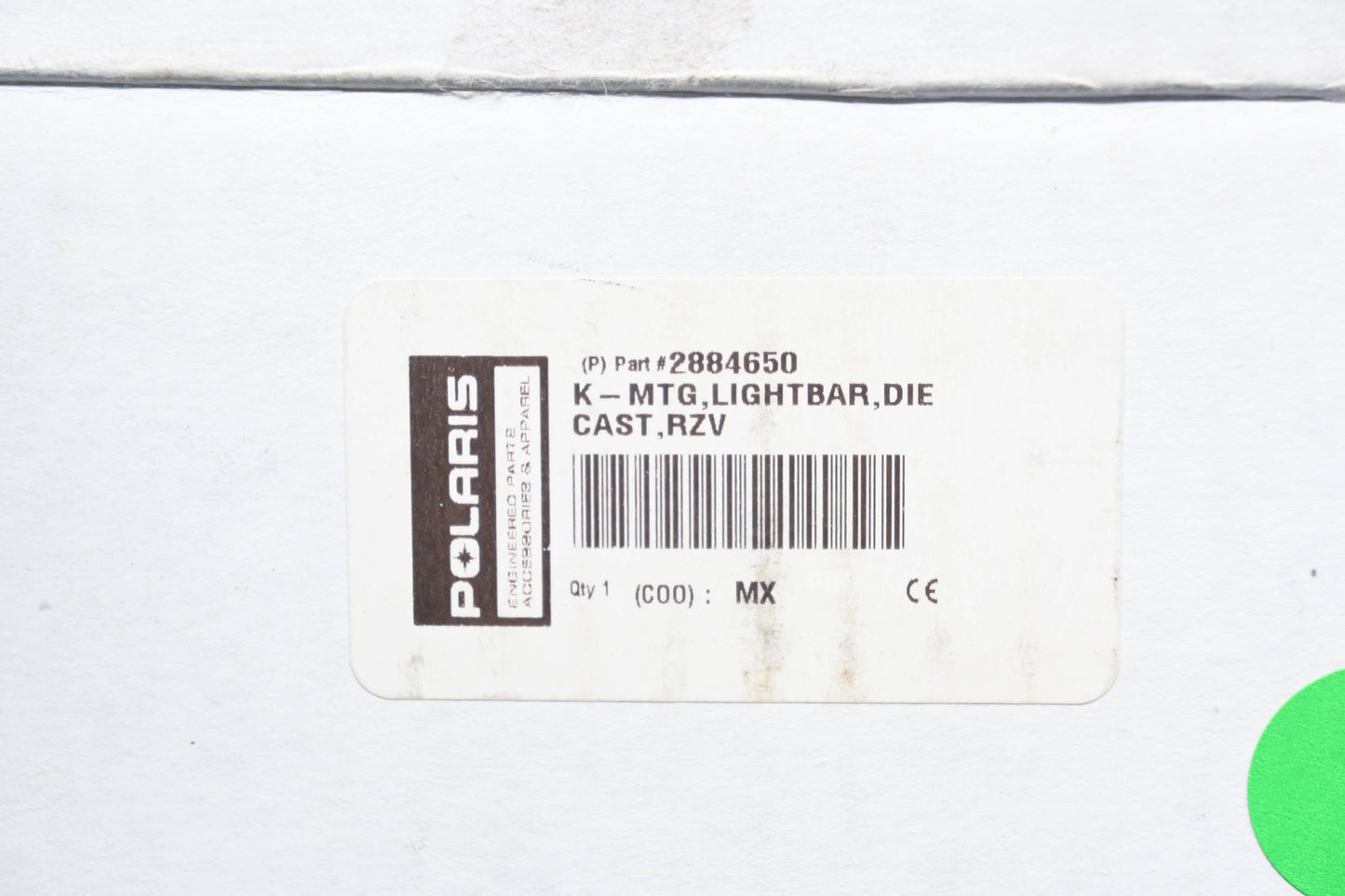 New OEM Polaris 2884650 RZR Black Lightbar Mount Kit NOS