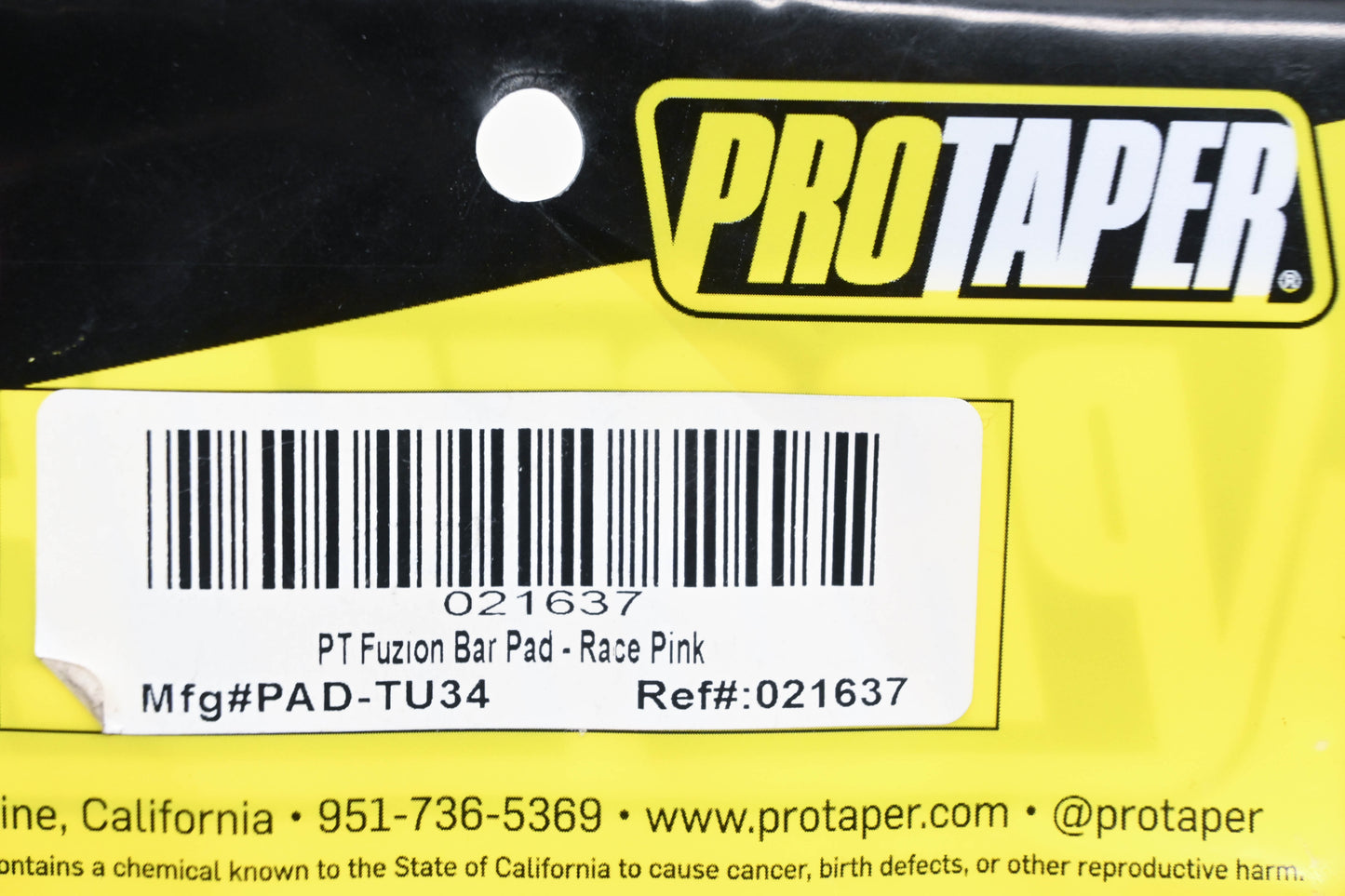 Pro Taper 021637, PAD-TU34 Race Pink Fuzion Handlebar Pad NOS