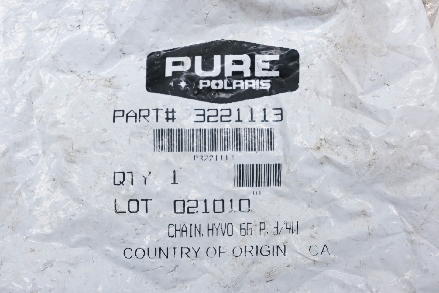 New OEM Polaris 3221113 HYVO 66P Chain NOS