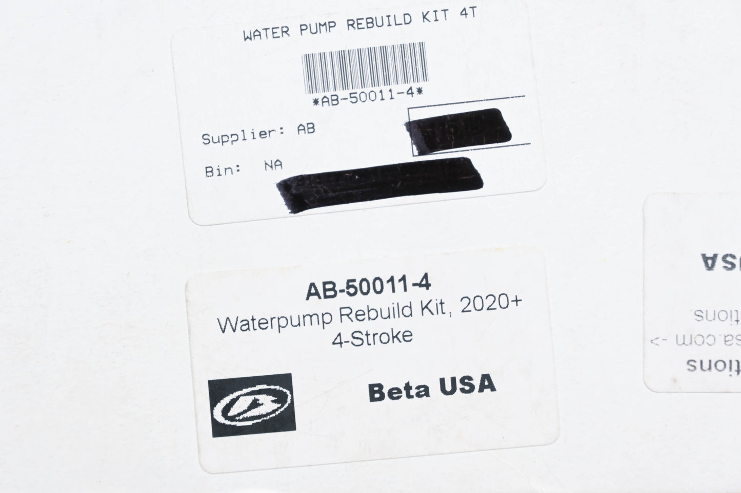 Beta AB-50011-4 2020+ 4-Stroke Water Pump Rebuild Kit NOS