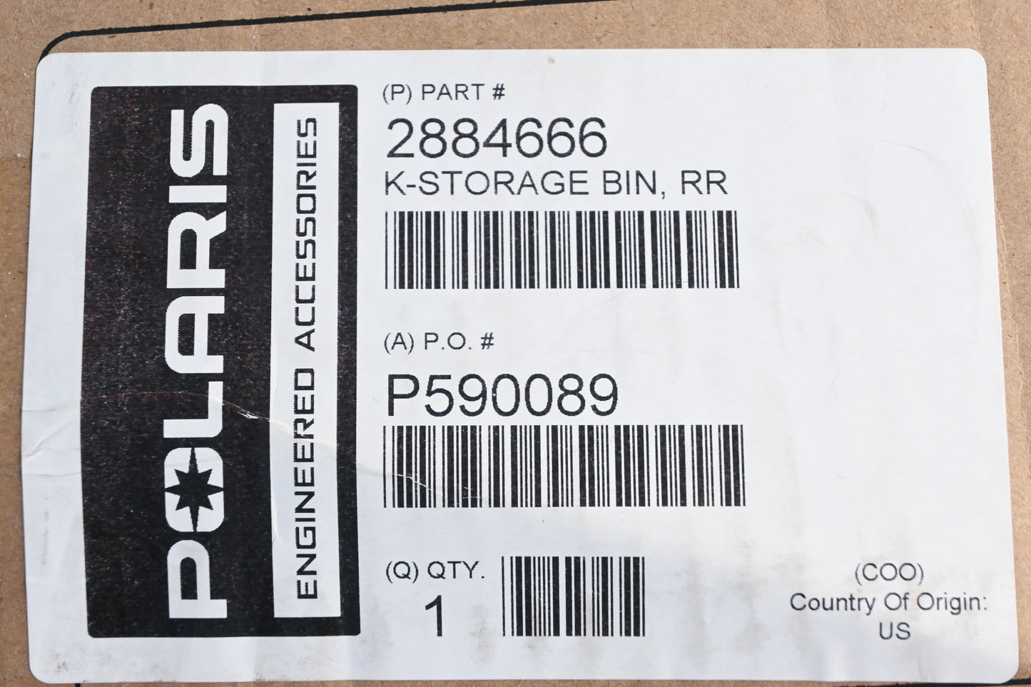 New OEM Polaris 2884666 RZR Lock & Ride Multi Passenger Rear Seat Cargo Box Kit NOS