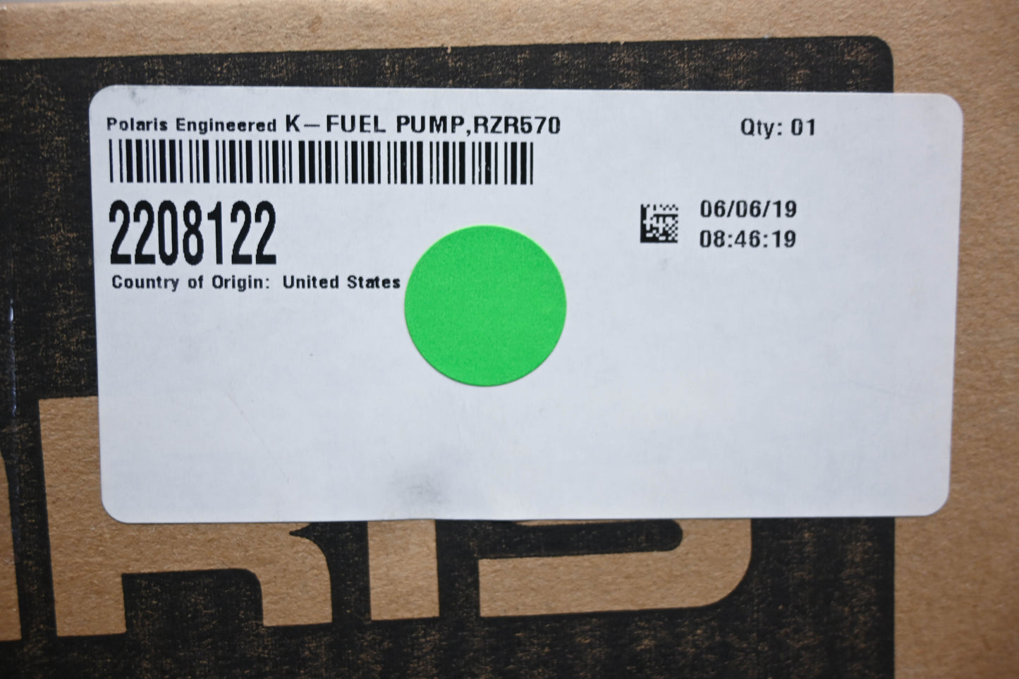 New OEM Polaris 2208122 RZR Fuel Pump Kit NOS