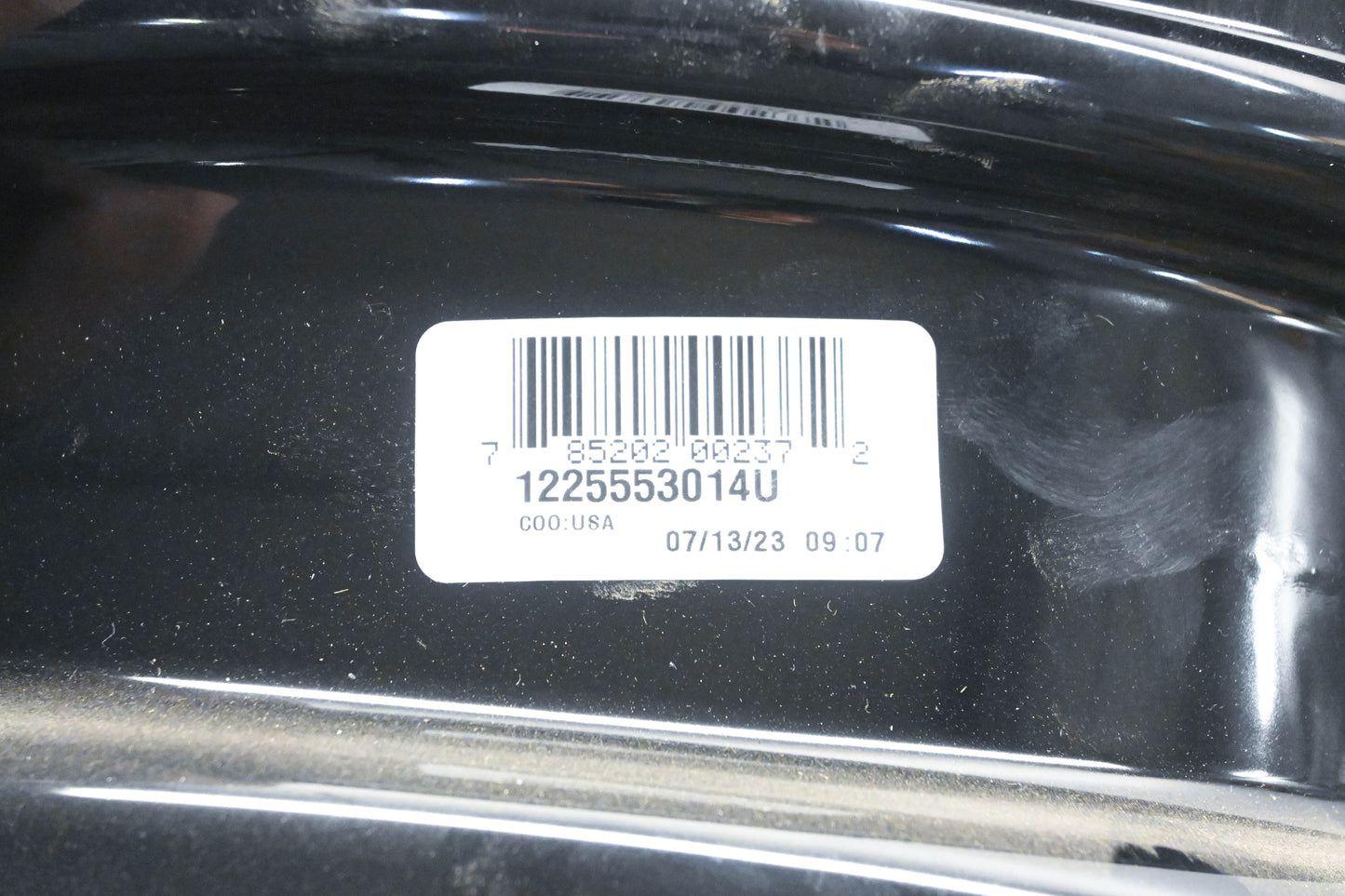 ITP 1225553014U Black Steel 12x7 5.0 + 2.0 Wheel Rim NOS