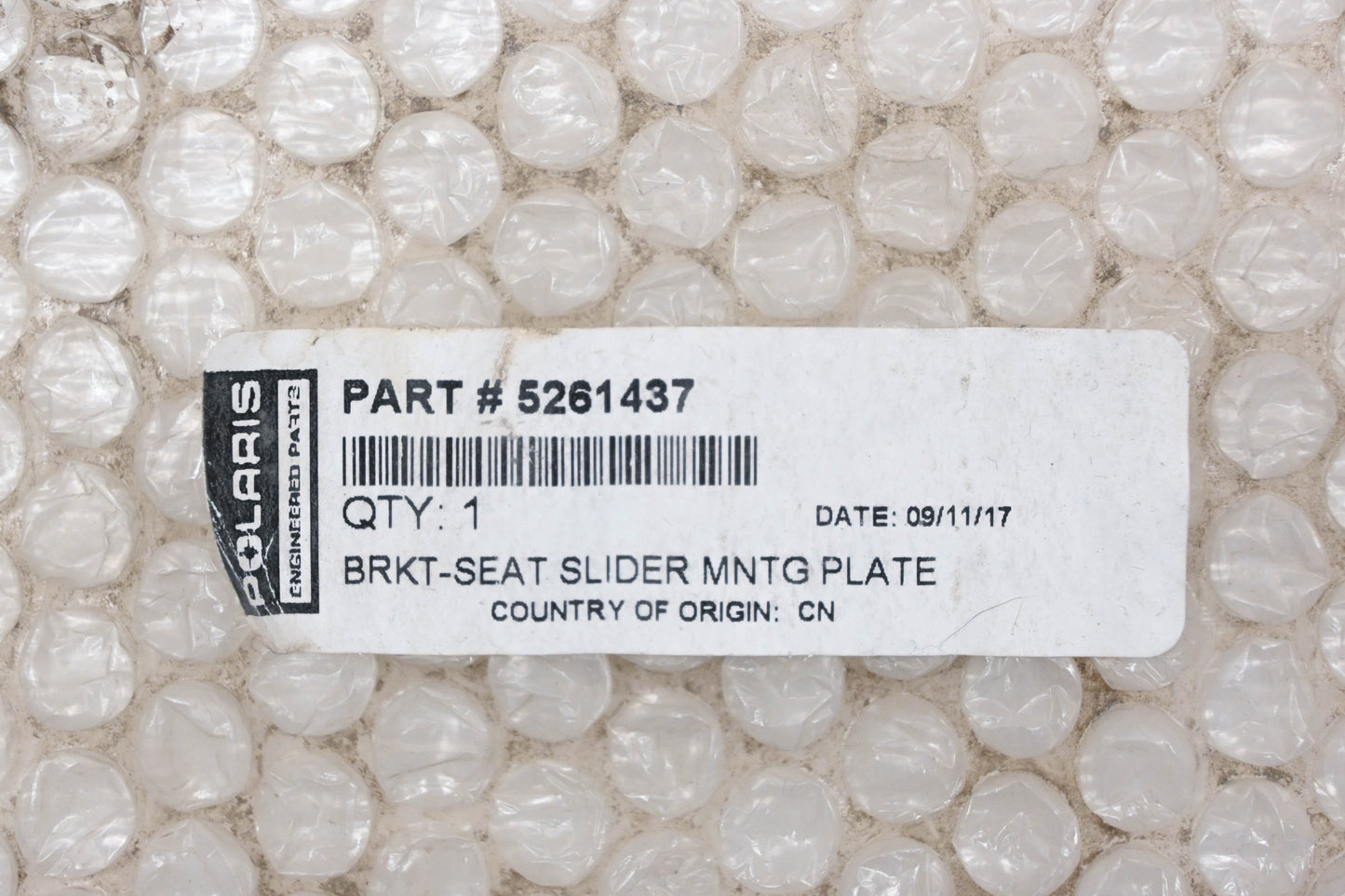 New OEM Polaris 5261437 Seat Slider Mounting Plate Bracket NOS