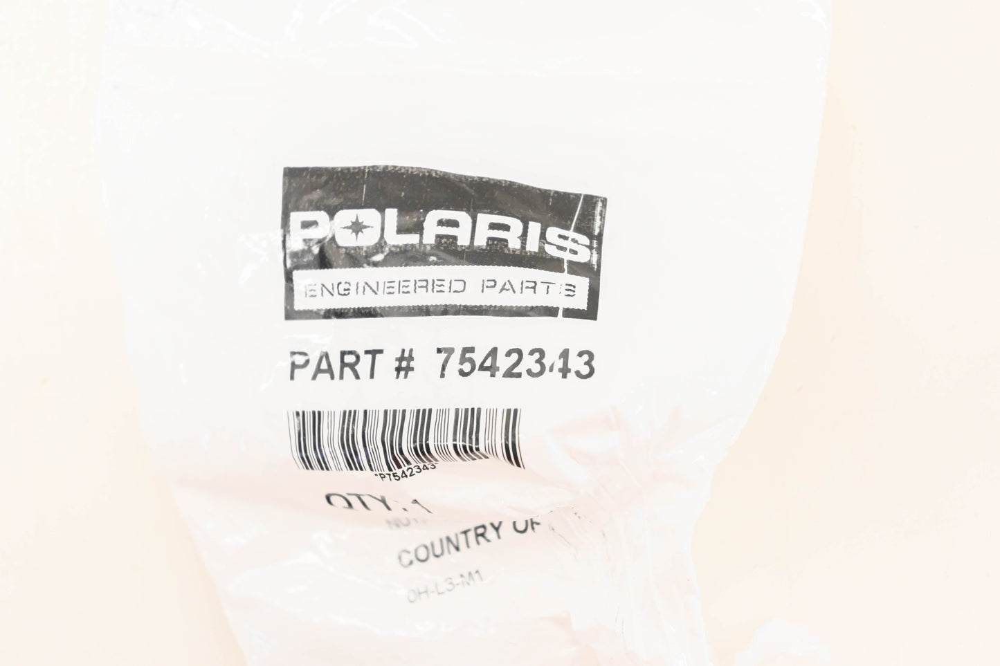 New OEM Polaris 7542343 Hex Flange Nut NOS