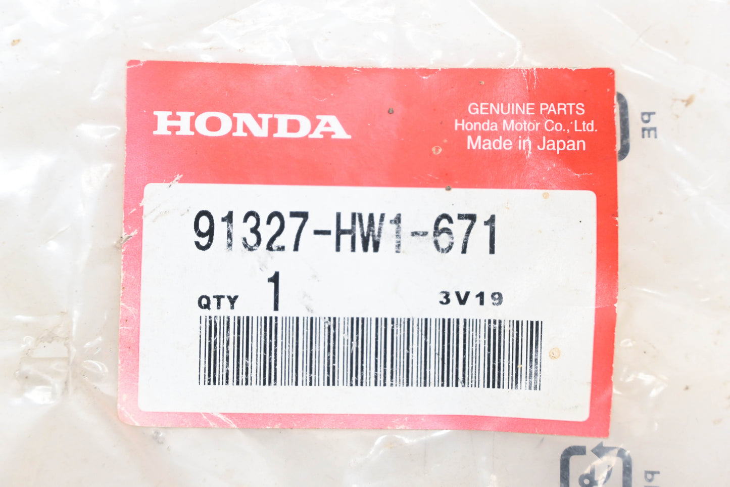 New OEM Honda 91327-HW1-671 O-Ring NOS