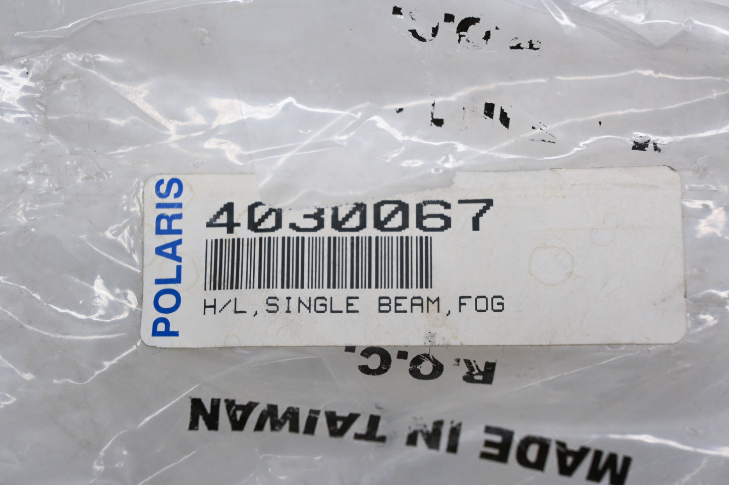 New OEM Polaris 4030067 Hi/Lo Single Beam Fog Light NOS