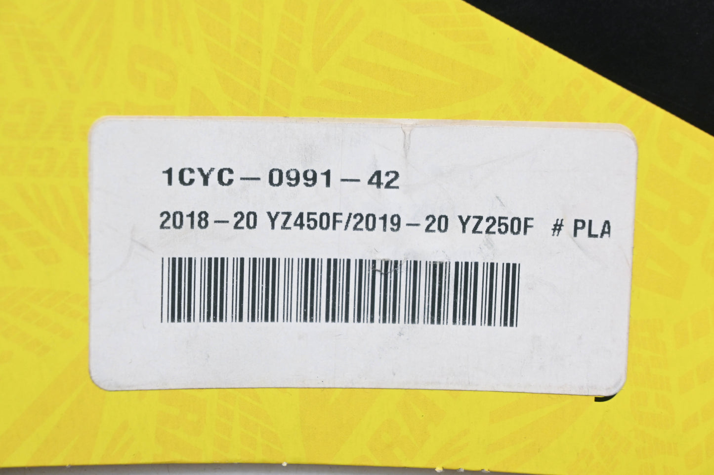 Cycra 1CYC-0991-42, 0520-2504 White Front Number Holder Panel NOS