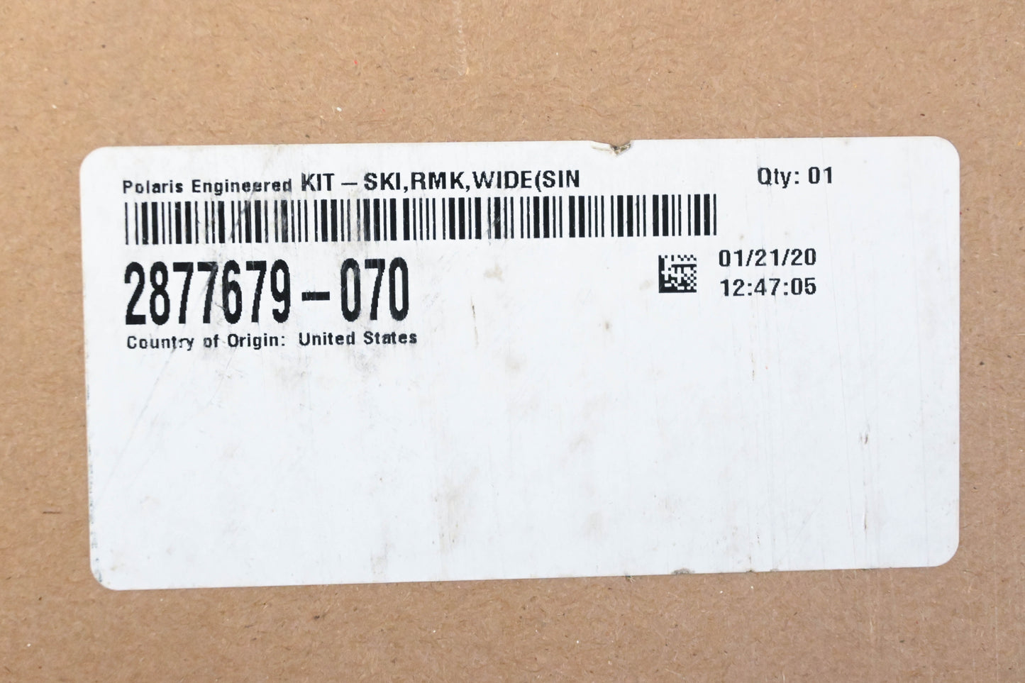 New OEM Polaris 2877679-070 Black Snowmobile Ski Kit NOS