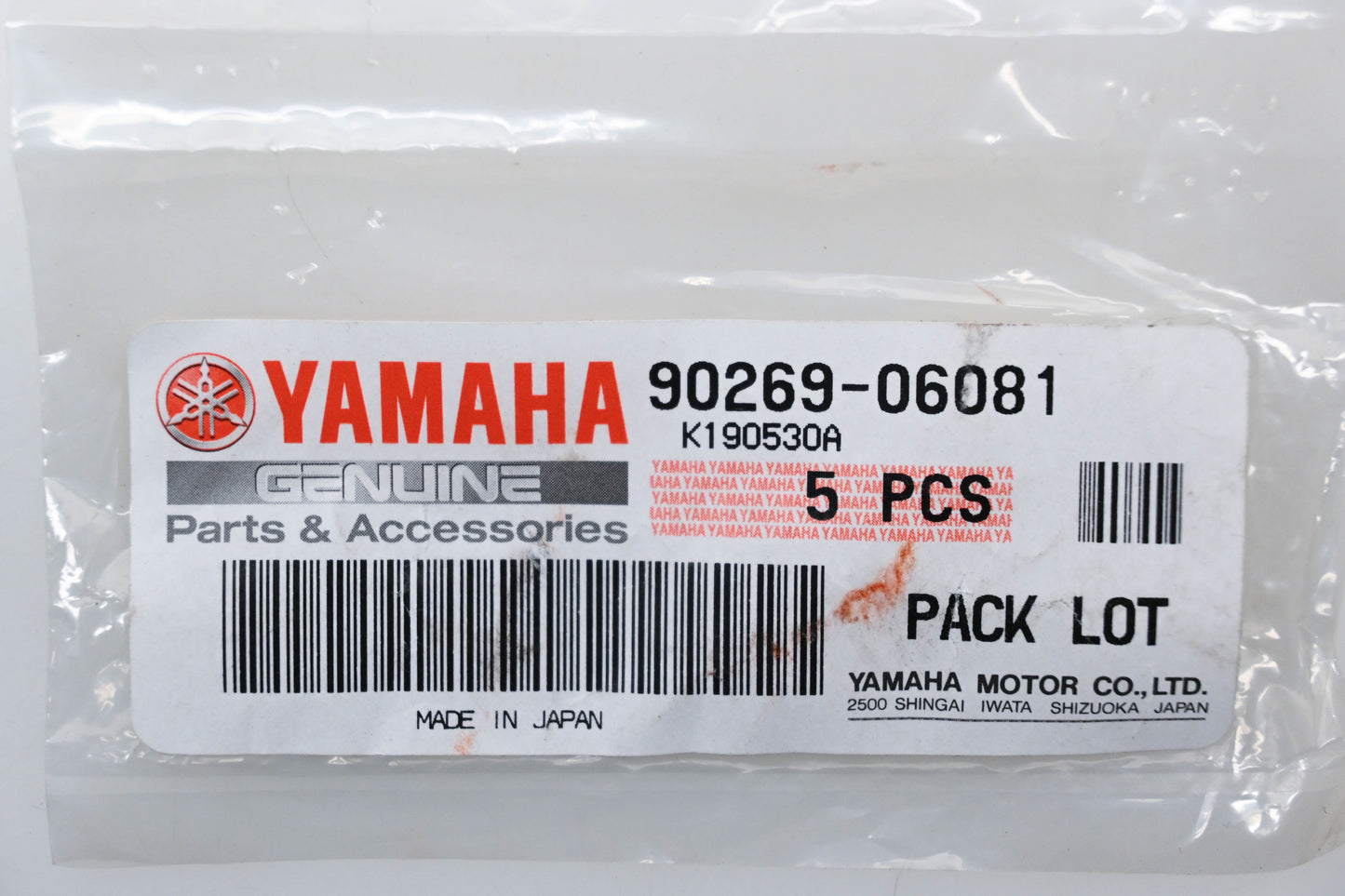 New OEM Yamaha 90269-06081-00 Rivets Qty 5 NOS