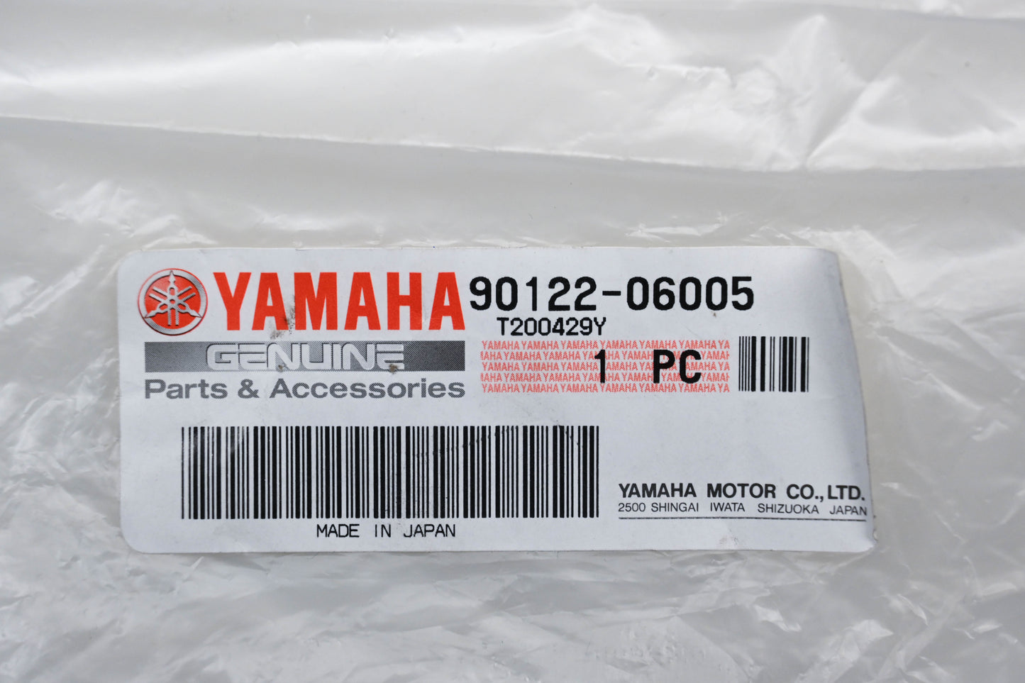 New OEM Yamaha 90122-06005-00 Air Filter Wing Bolt Assembly NOS