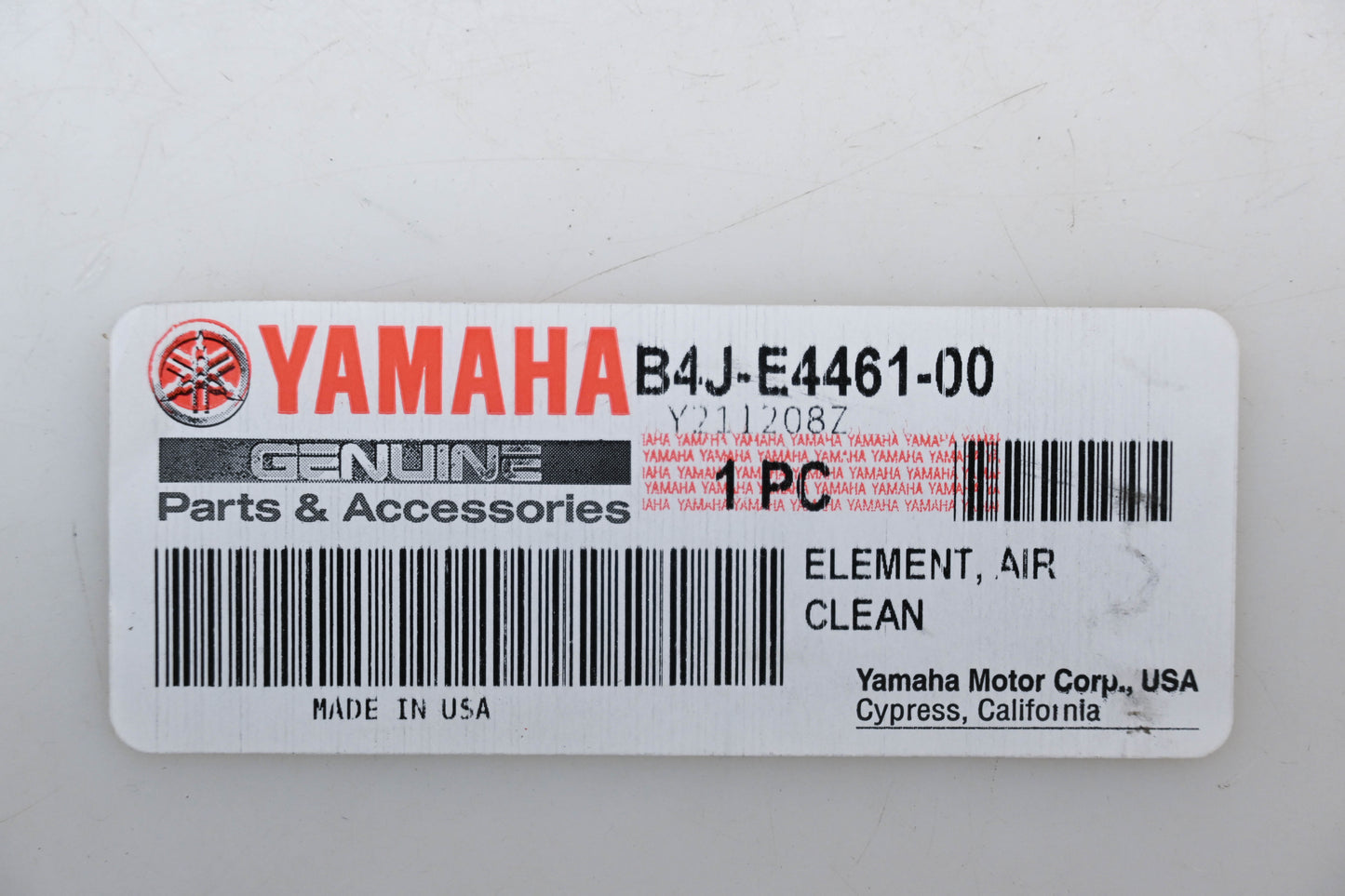 New OEM Yamaha B4J-E4461-00-00 Air Filter Element NOS