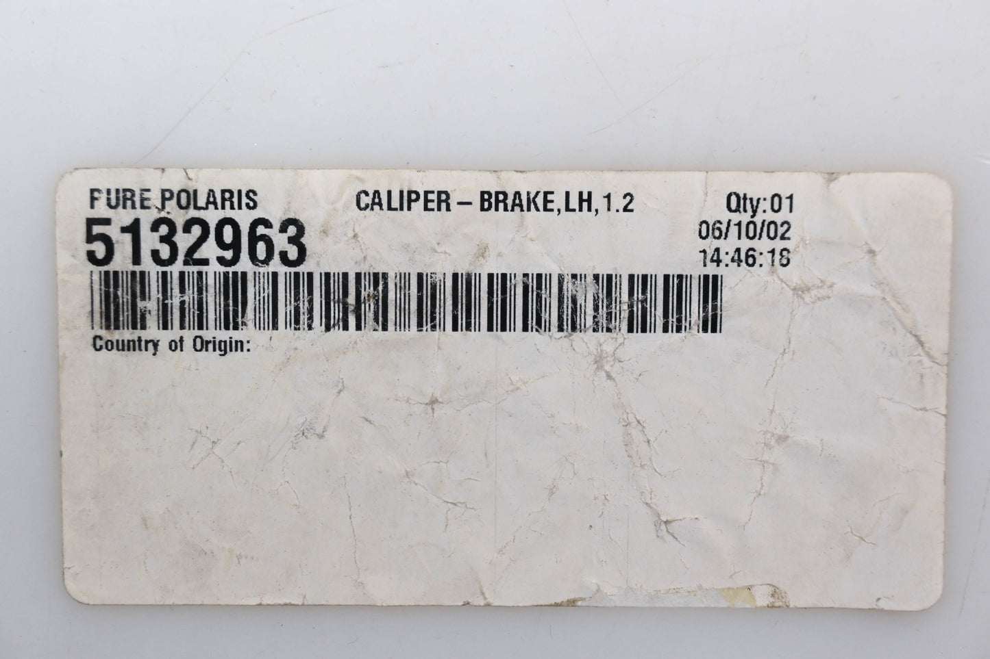 New OEM Polaris 5132963 Brake Caliper NOS