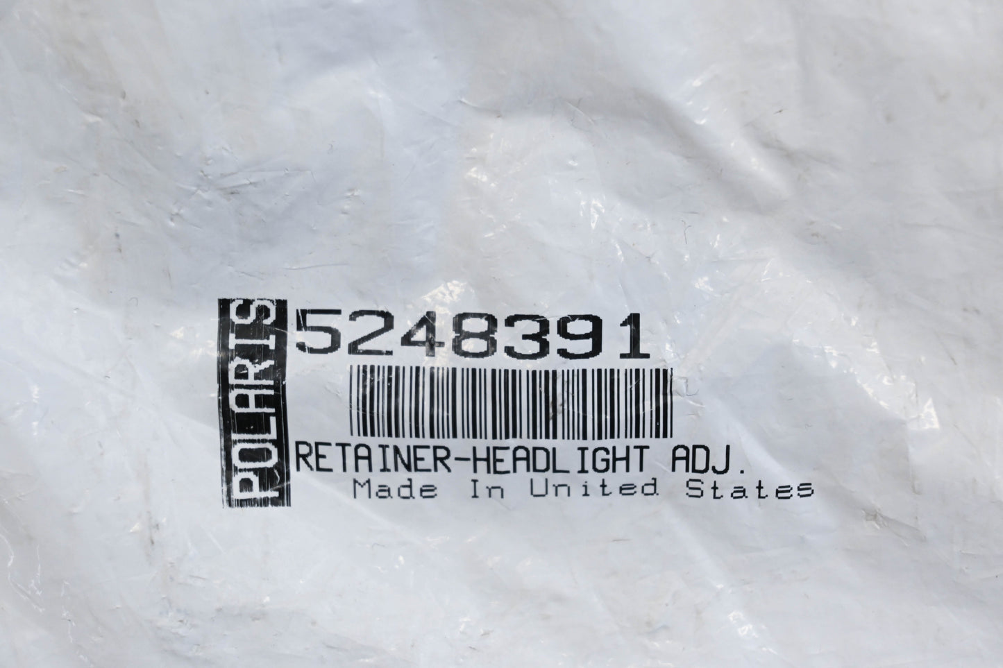 New OEM Polaris 5248391 Headlight Adjuster Retainer Bracket NOS
