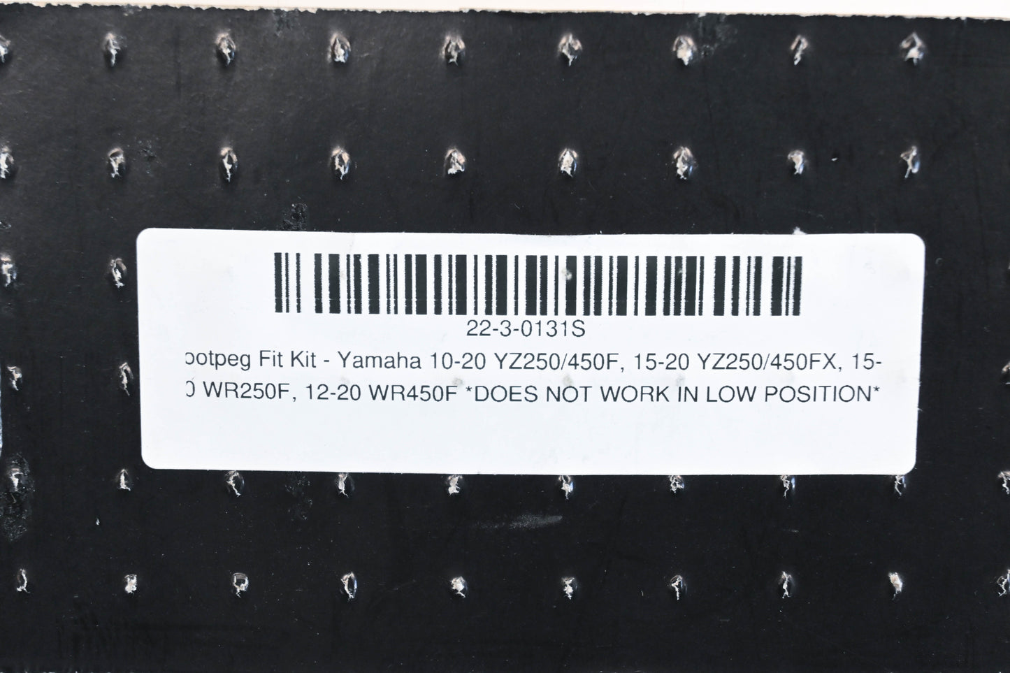 Fastway 22-3-0131S Yamaha Footpeg Fit Kit NOS