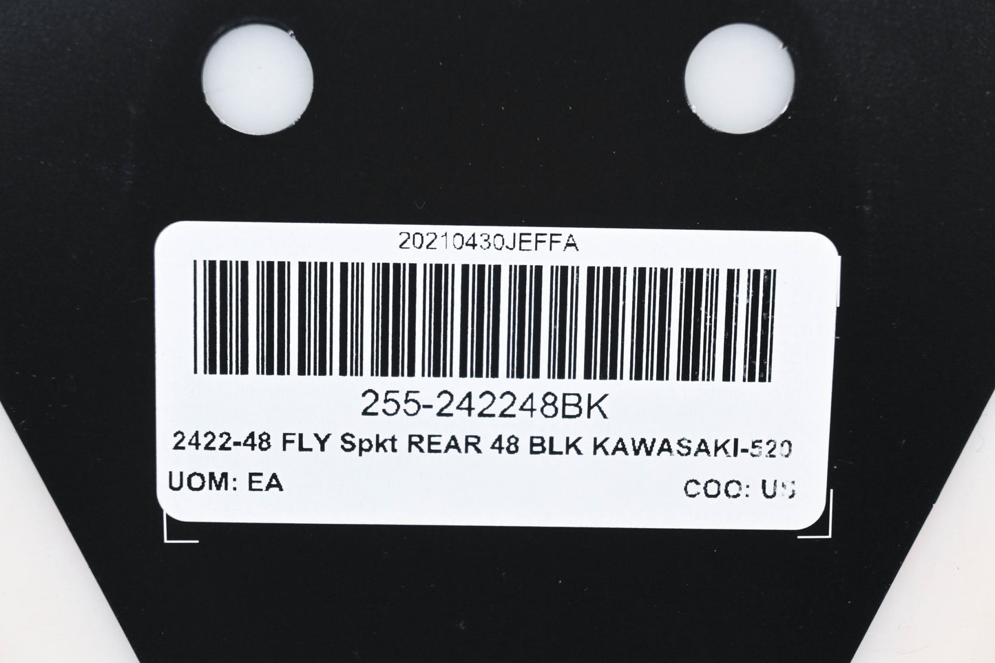 Fly Racing 255-242248BK, 2422-48 Kawasaki 48T Rear Aluminum Sprocket NOS