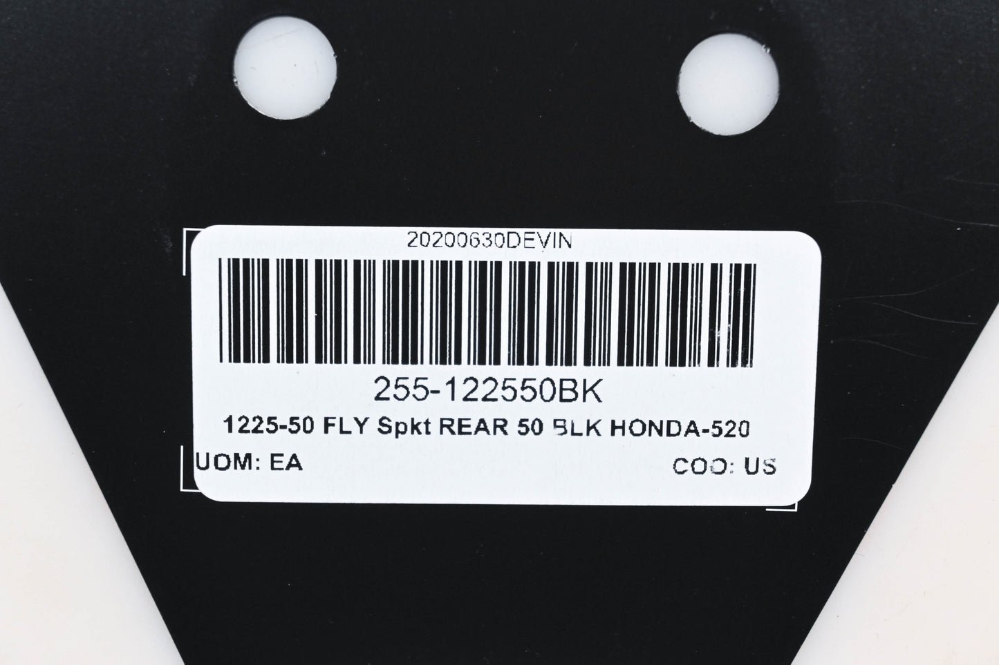 Fly Racing 255-122550BK, 1225-50 Honda 50T Rear Aluminum Sprocket NOS