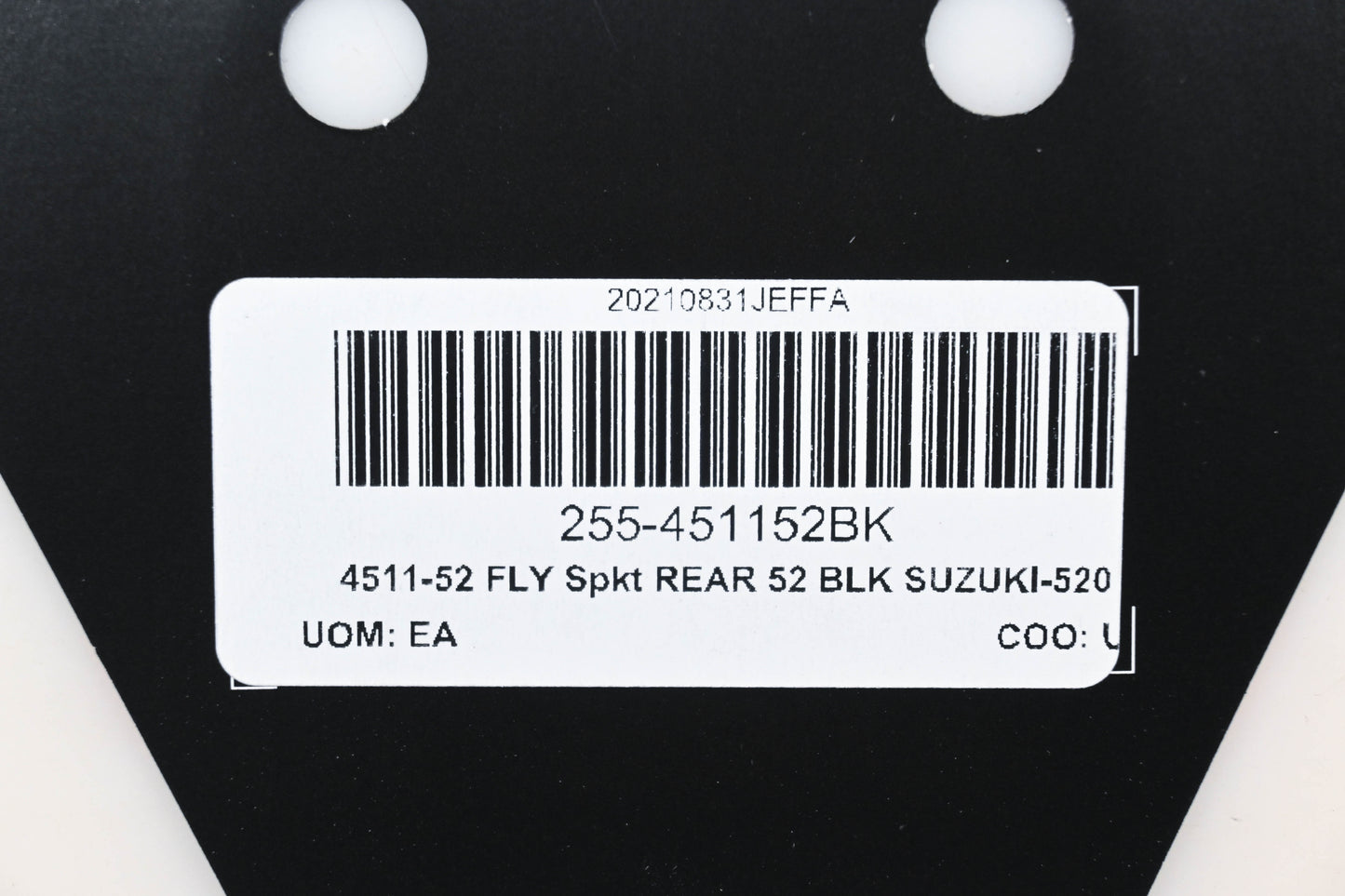 Fly Racing 255-451152BK, 4511-52 Suzuki 52T Rear Aluminum Sprocket NOS