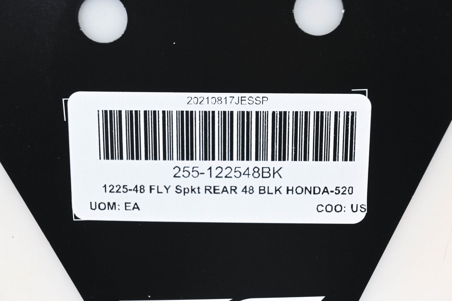 Fly Racing 255-122548BK, 1225-48 Honda 48T Rear Aluminum Sprocket NOS