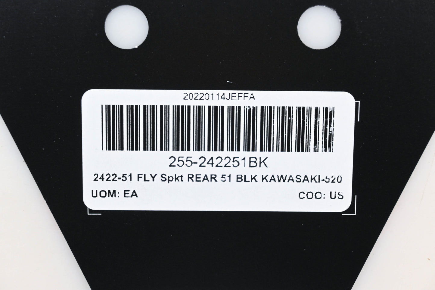 Fly Racing 255-242251BK, 2422-51 Kawasaki 51T Rear Aluminum Sprocket NOS