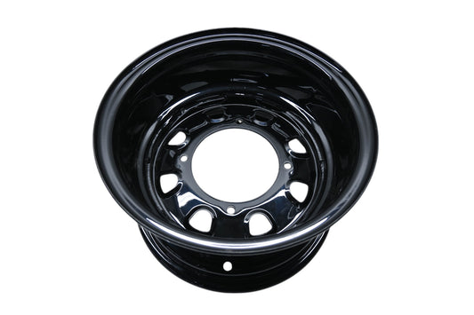 ITP 57-9227, 1225579014 Delta Black Steel Wheel 12x7 4+3 4/156 NOS