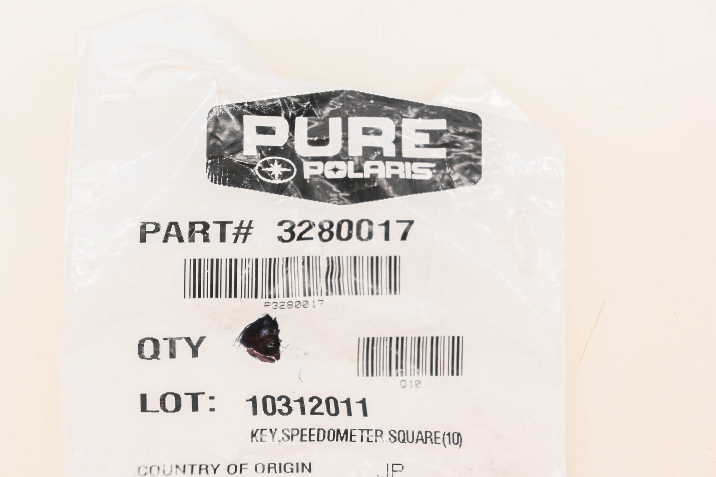 New OEM Polaris 3280017 Speedometer Square Key NOS