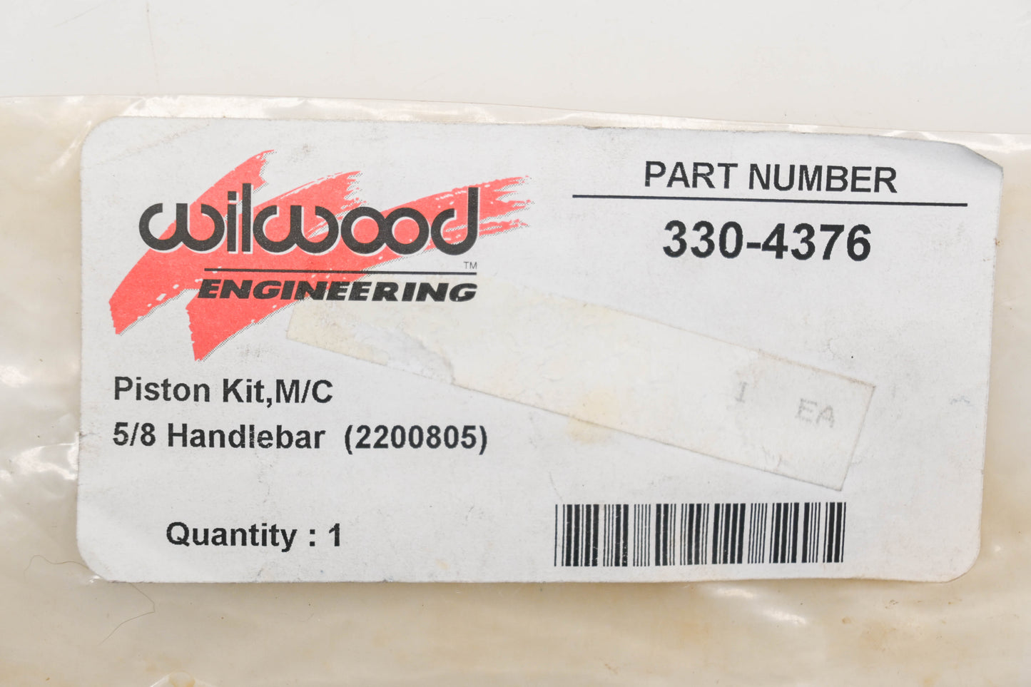 Wilwood 330-4376, 2200805 5/8" Handlebar Brake Piston Kit NOS