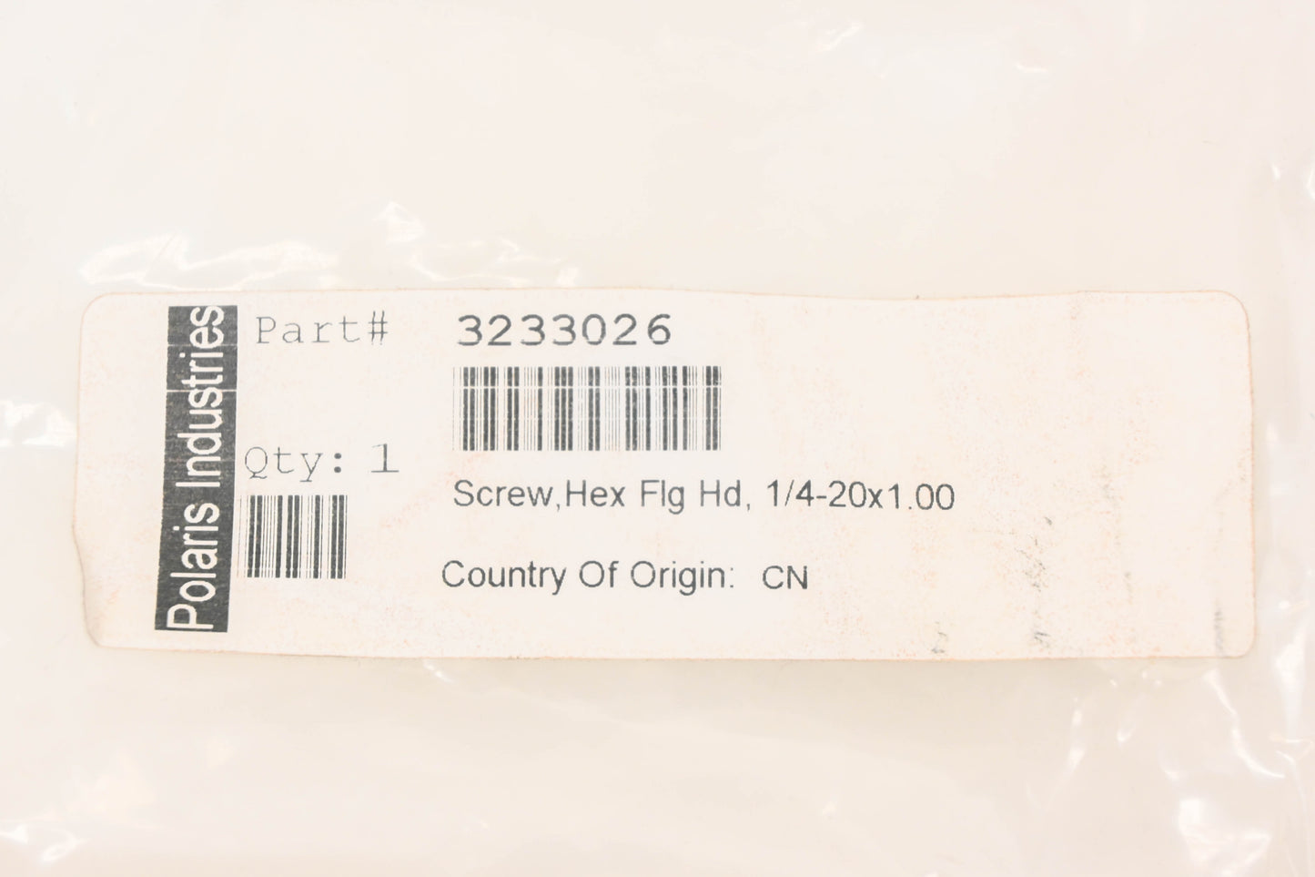 New OEM Polaris 3233026 Hex Flange Head Screw NOS