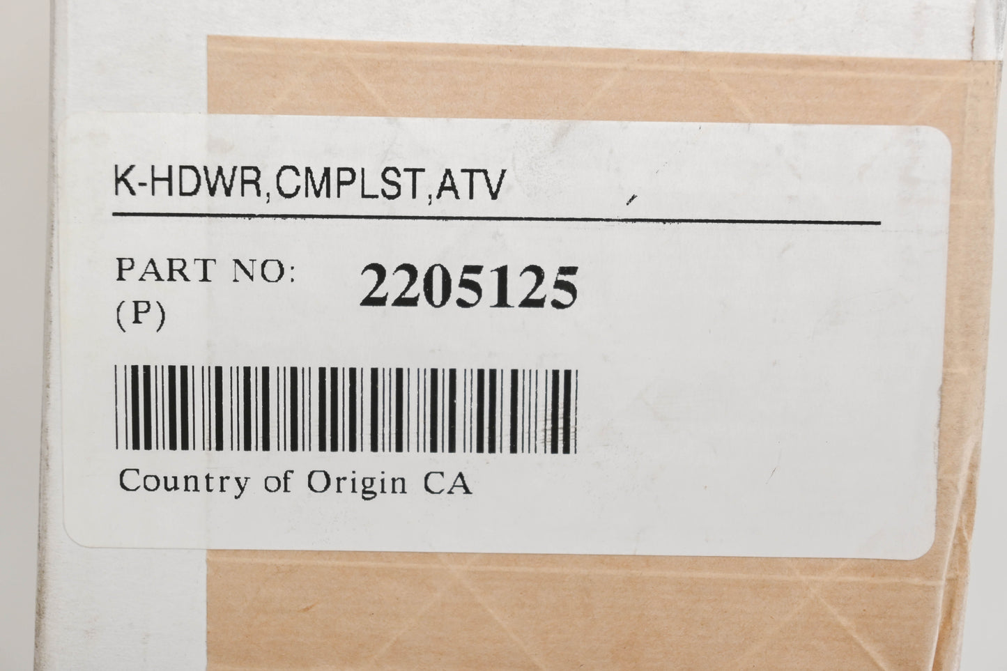 New OEM Polaris 2205125 Camoplast Hardware Kit NOS