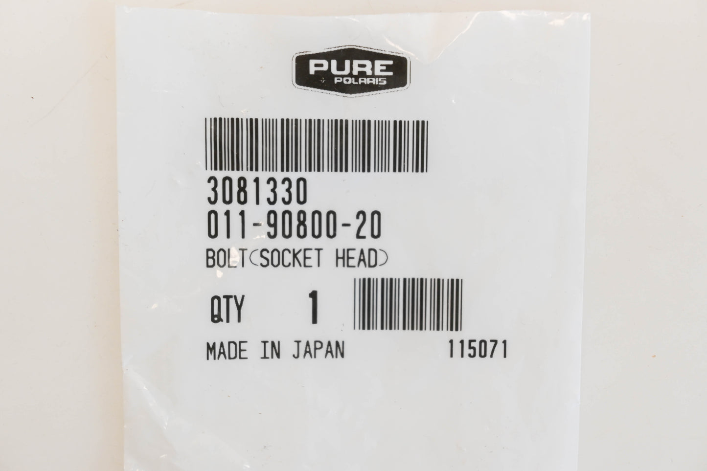 New OEM Polaris 3081330 Socket Head Bolt NOS
