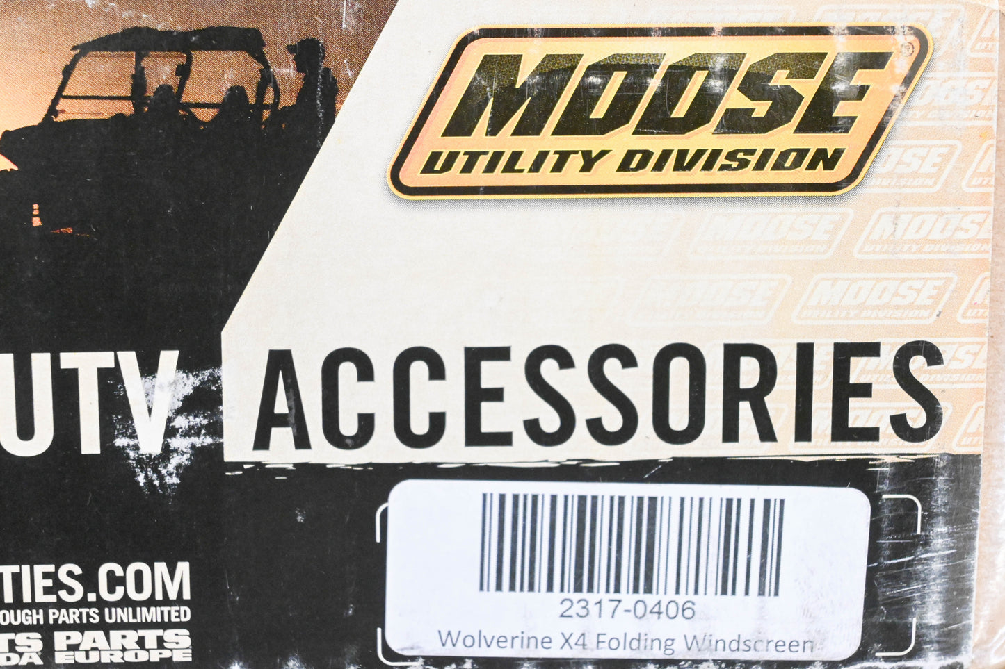 Moose 2317-0406 Wolverine X4 Folding Windshield Kit NOS