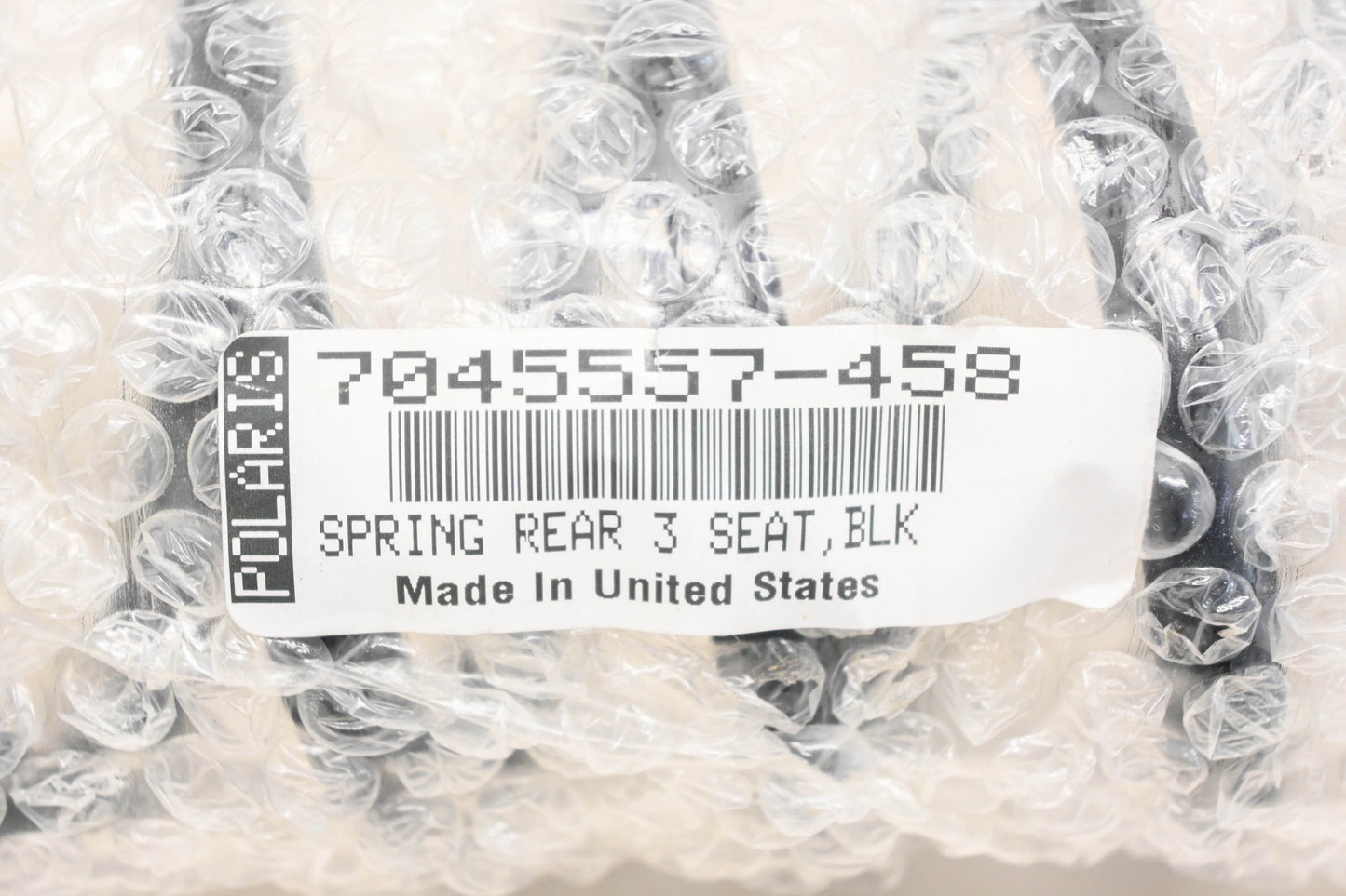 New OEM Polaris 7045557-458 Black Rear 3-Seat Spring NOS