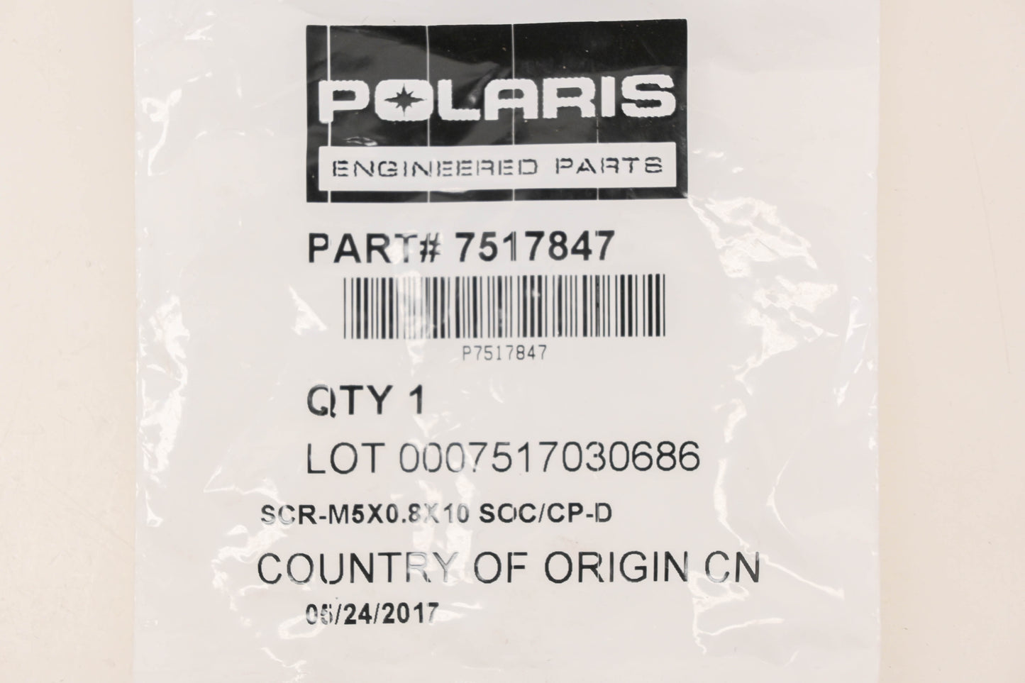 New OEM Polaris 7517847 Socket Bolts Qty 2 NOS