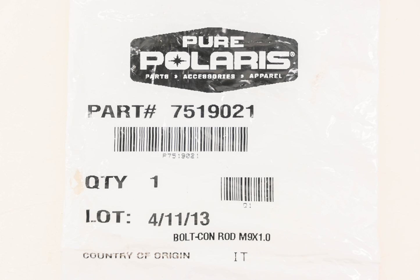 New OEM Polaris 7519021 Connecting Rod Bolt NOS
