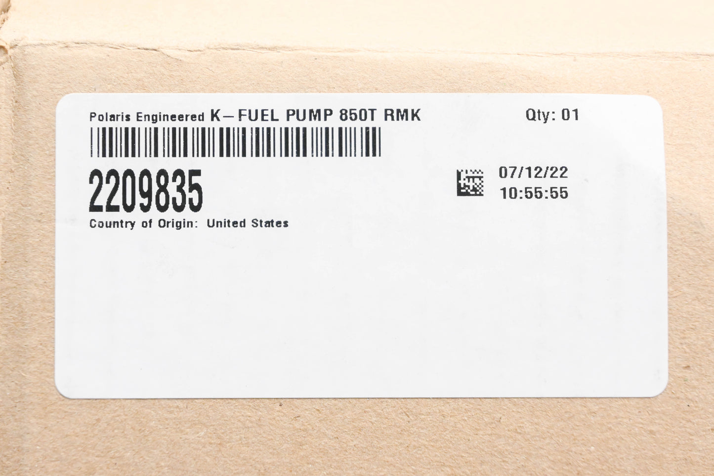New OEM Polaris 2209835 RMK 850T In Tank Fuel Pump Kit NOS