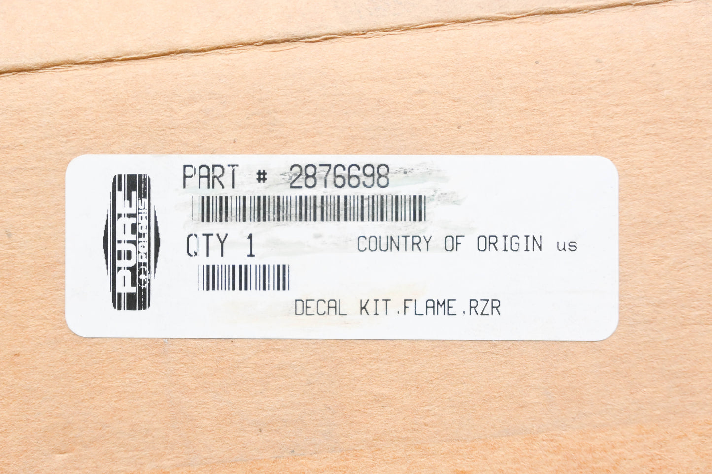 New OEM Polaris 2876698 RZR Blue Flame Decal Kit NOS