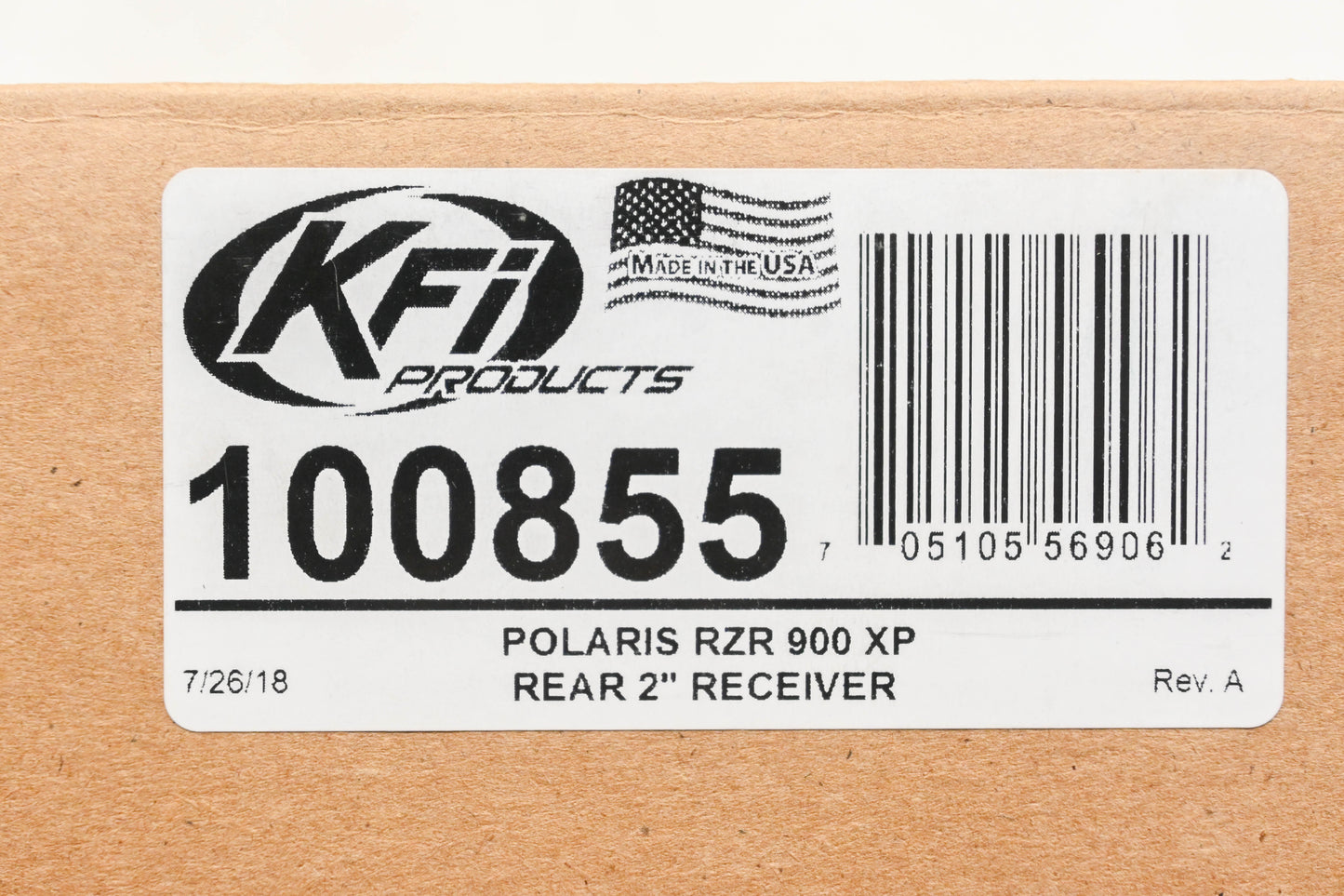 KFI 100855, 10-0855 RZR 900XP 2" Receiver Hitch NOS