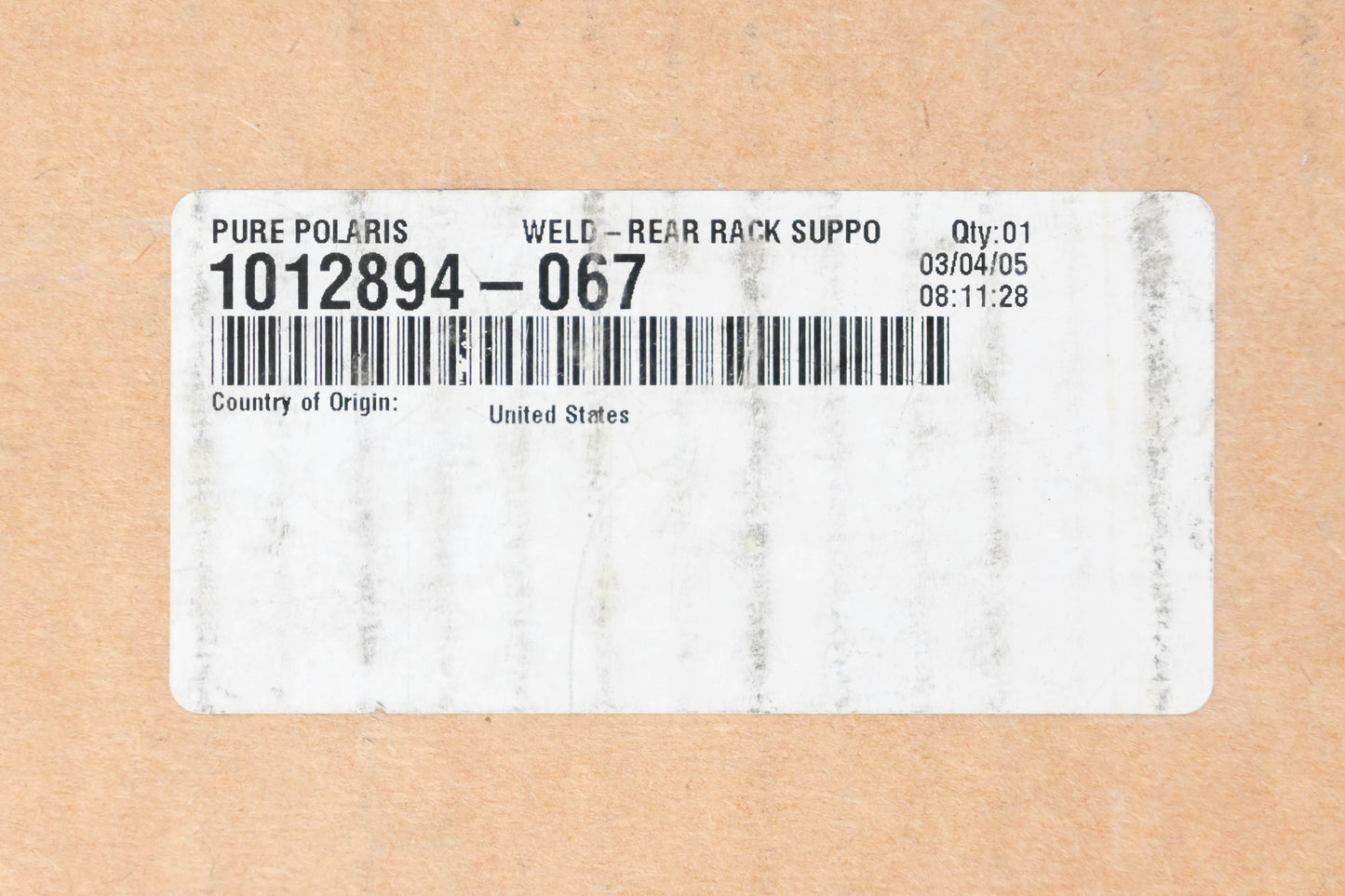 New OEM Polaris 1012894-067 Black Rear Rack Support Frame NOS