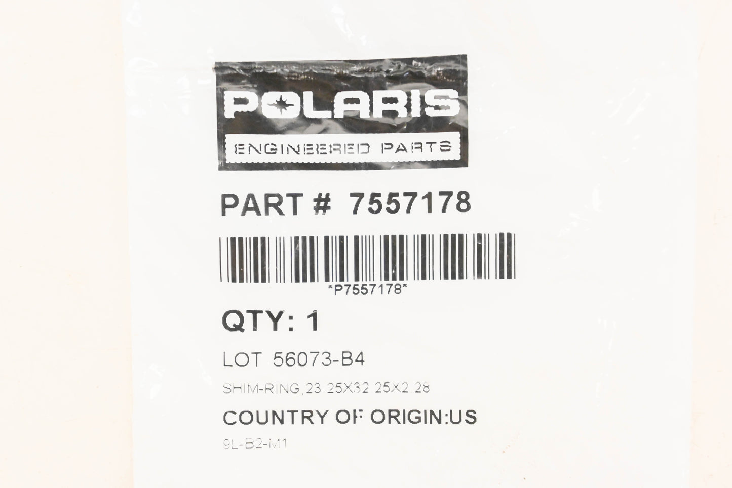 New OEM Polaris 7557178 Ring Shim NOS