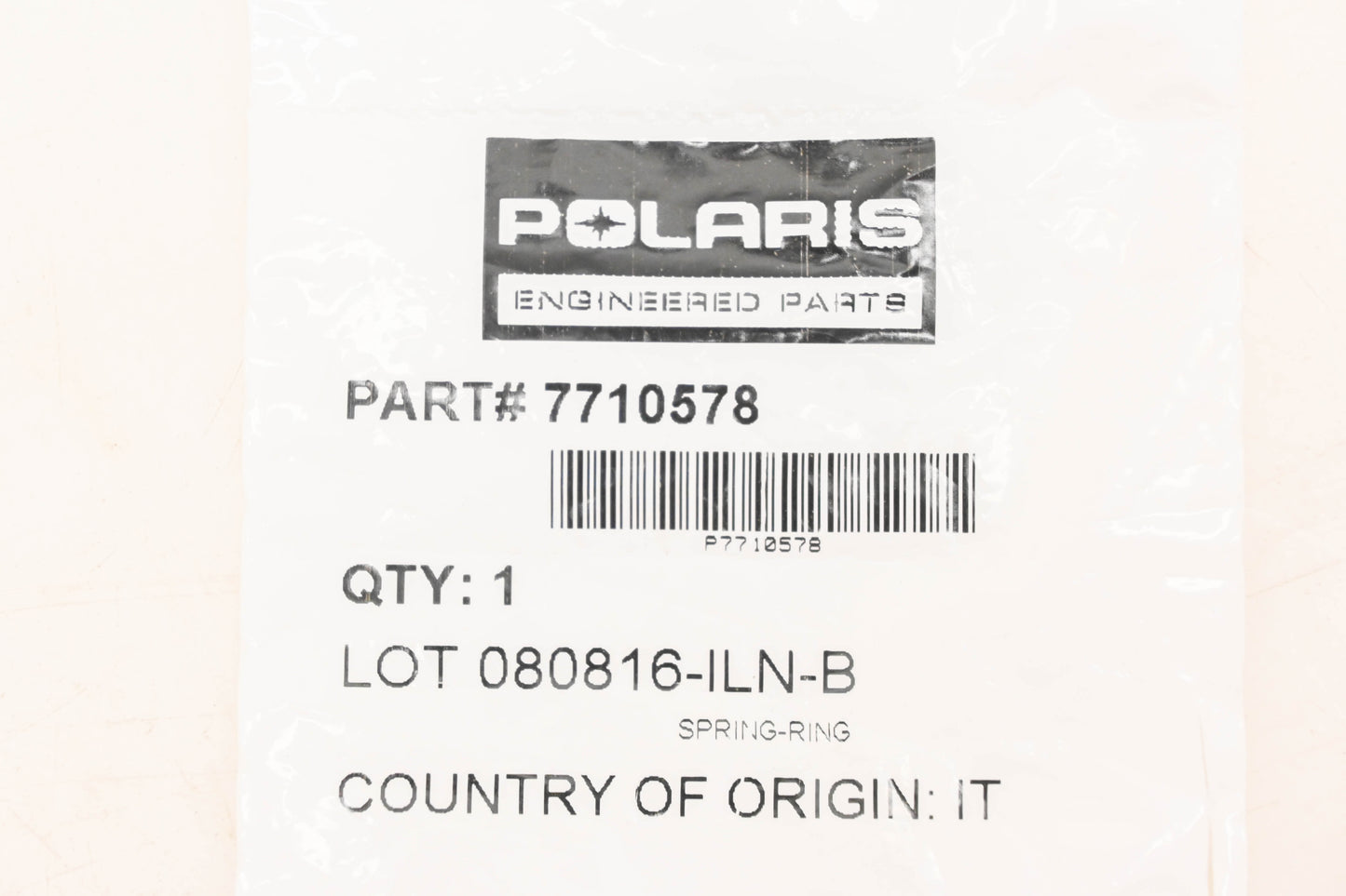 New OEM Polaris 7710578 Spring Ring NOS