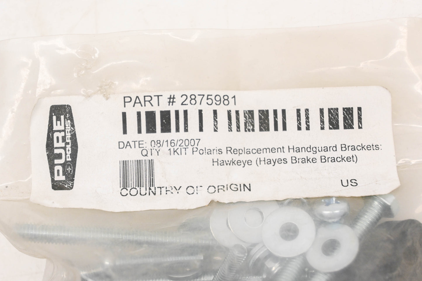 New OEM Polaris 2875981 Handguard Bracket Kit NOS