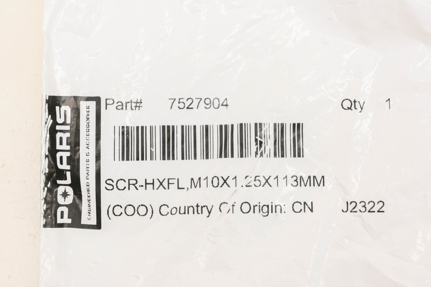 New OEM Polaris 7527904 Hex Flange Screw NOS