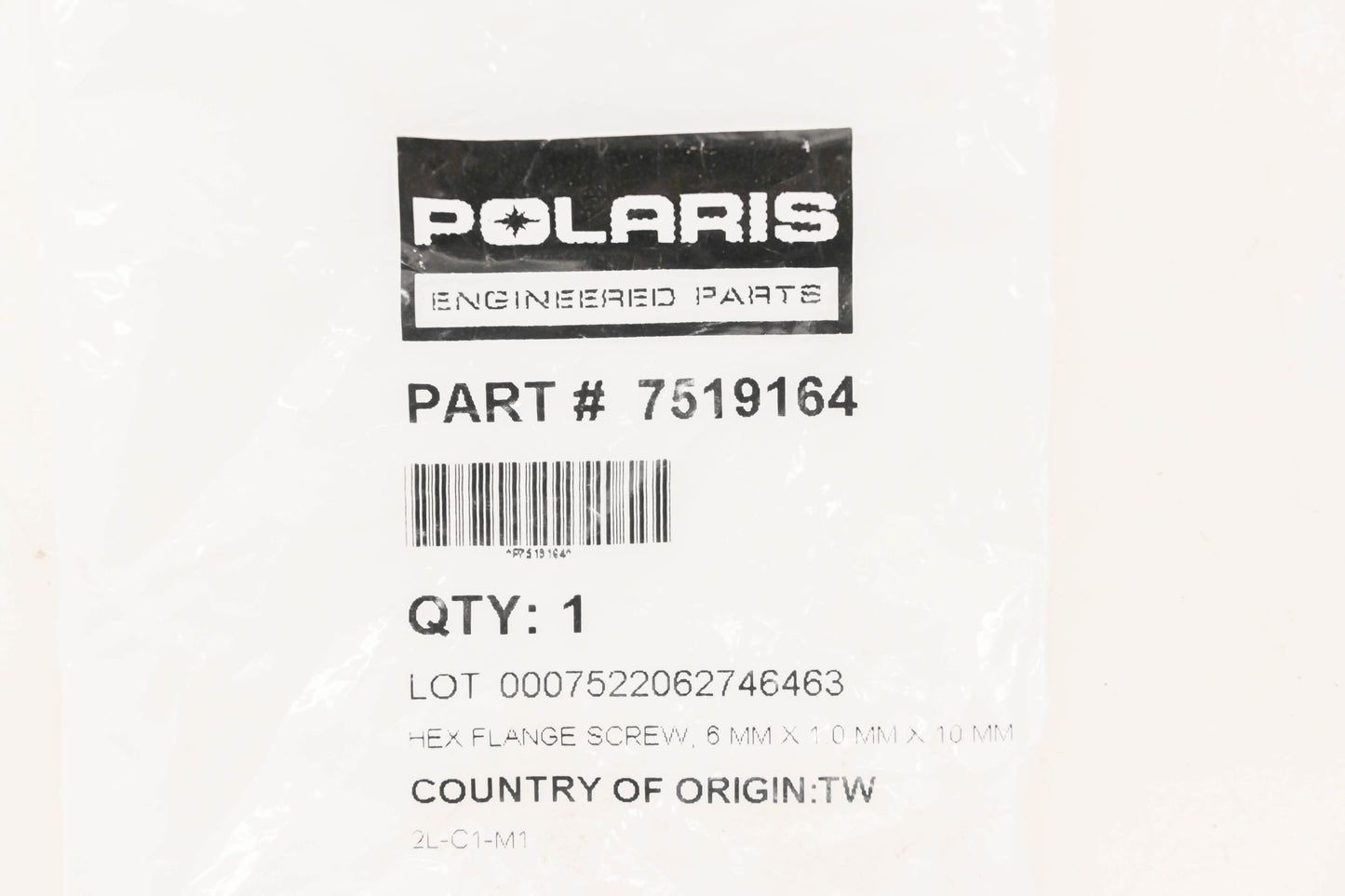 New OEM Polaris 7519164 Hex Flange Screw NOS
