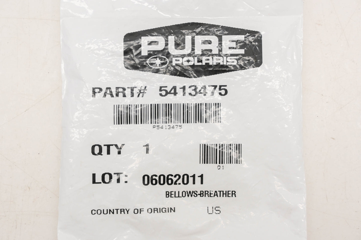 New OEM Polaris 5413475 Breather Bellow NOS