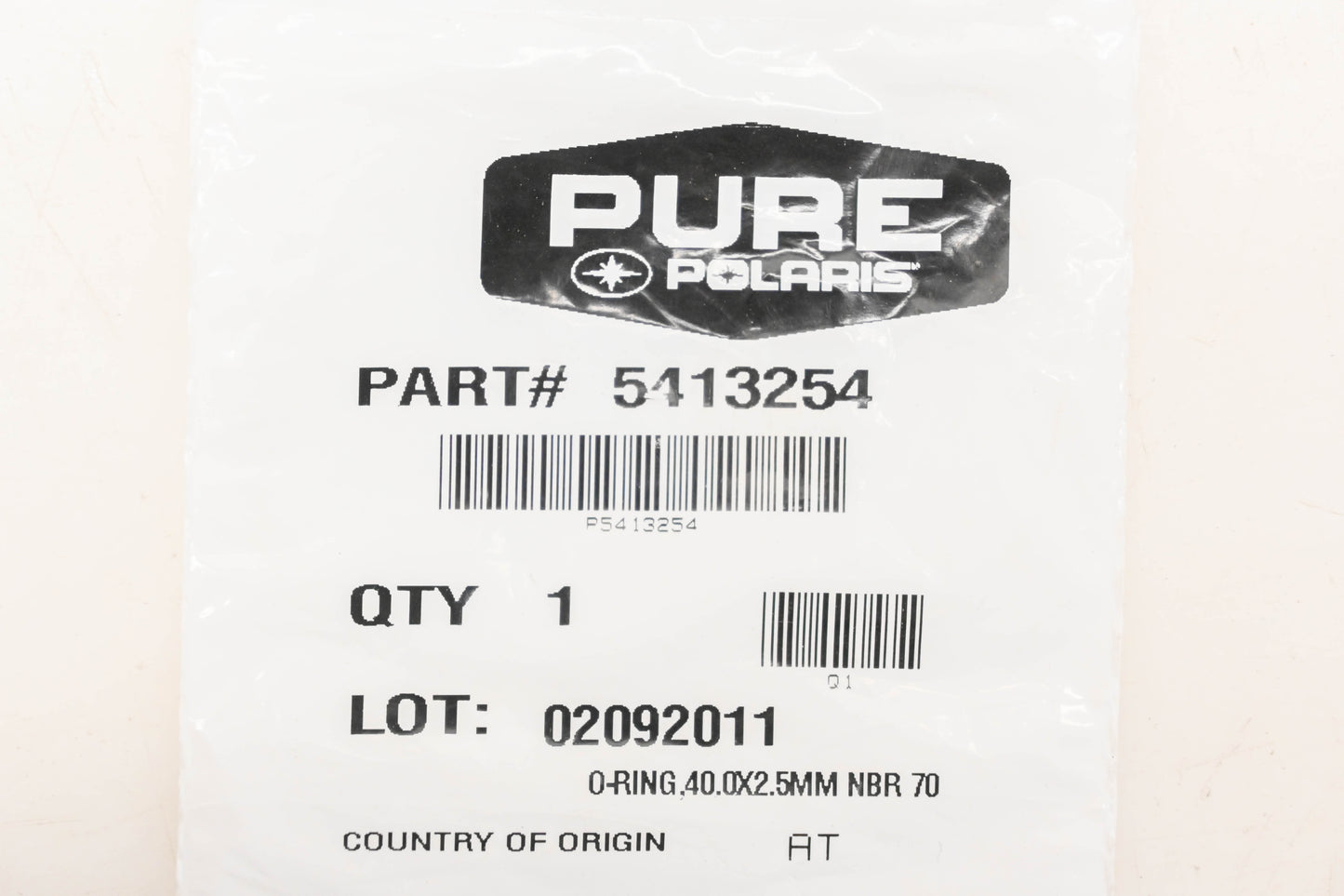 New OEM Polaris 5413254 O-Ring NOS
