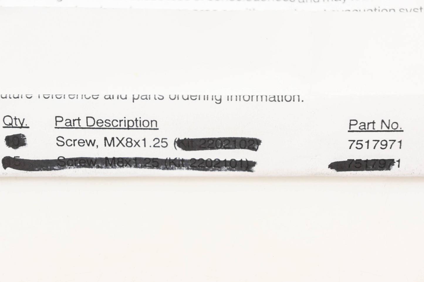 New OEM Polaris 7517971 Rotor MX8x1.25 Screw NOS