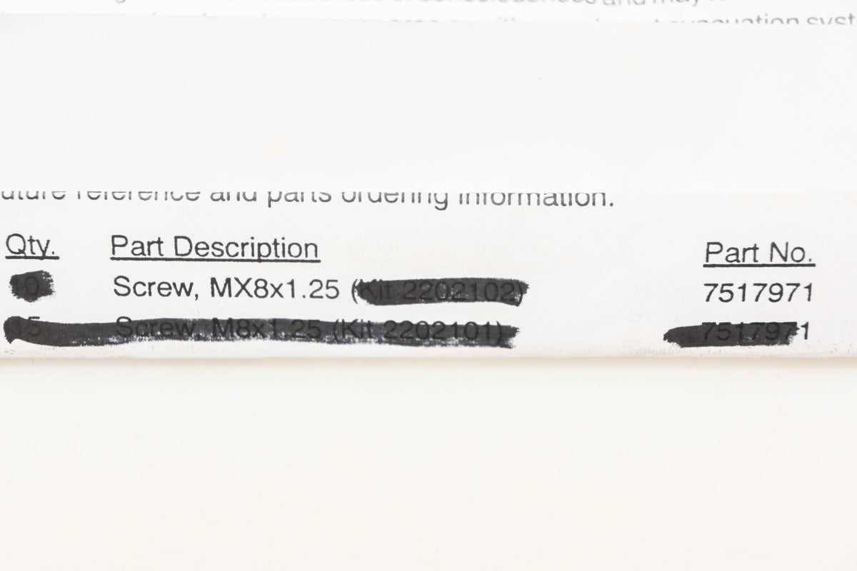New OEM Polaris 7517971 Rotor MX8x1.25 Screw NOS