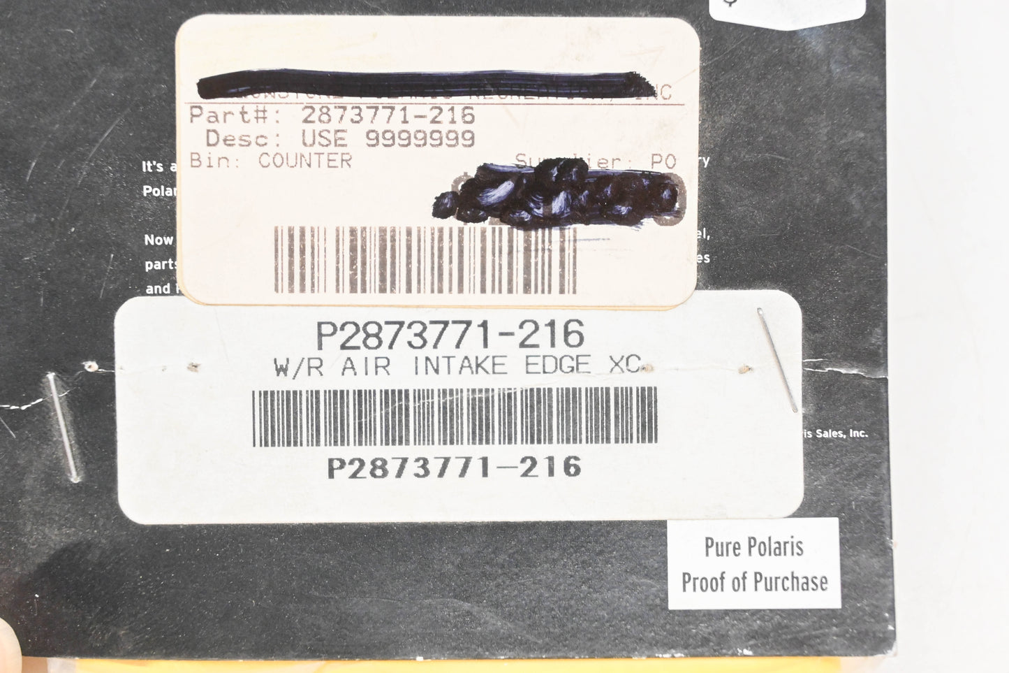 New OEM Polaris 2873771-216 Yellow Water Repellent Air Intake Pre-Filter Cover NOS