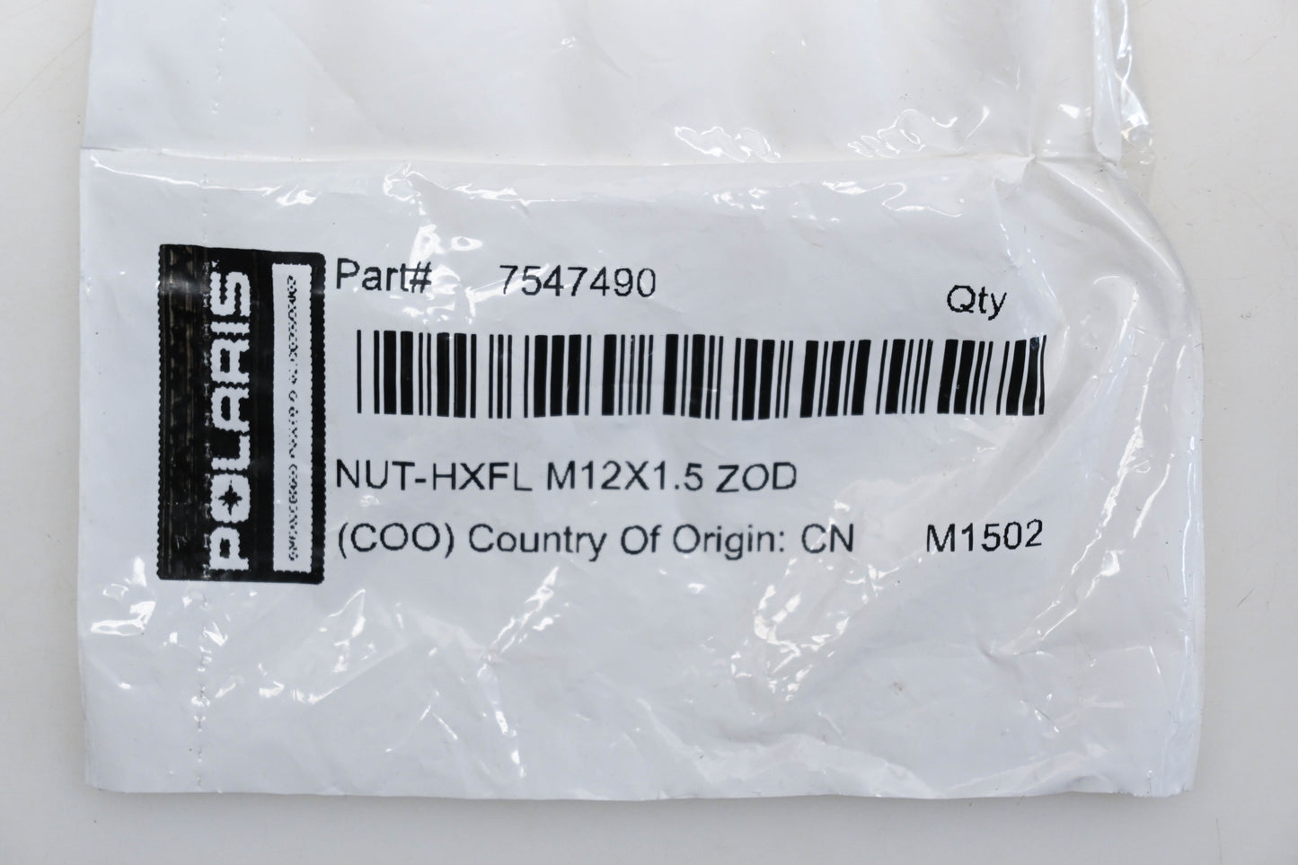 New OEM Polaris 7547490 Flange Nut NOS